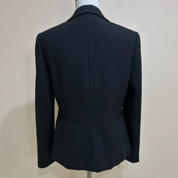 Sandra Angelozzi Tailored Tie front Blazer Black - Picture 6 of 13